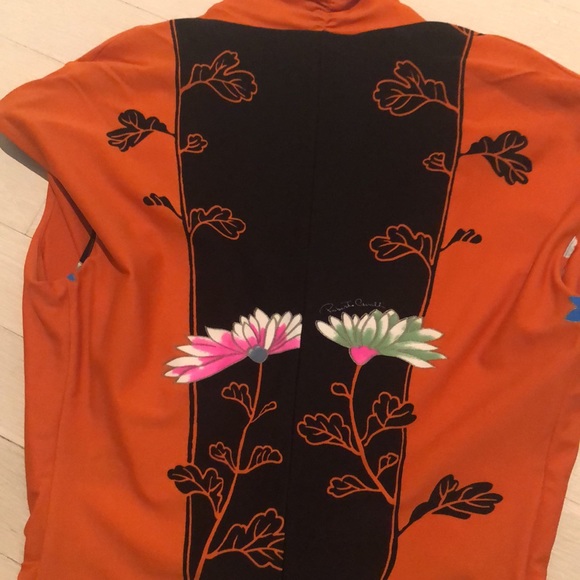 Roberto Cavalli Chinoiserie Asian Floral Pattern NWT - Picture 15 of 17